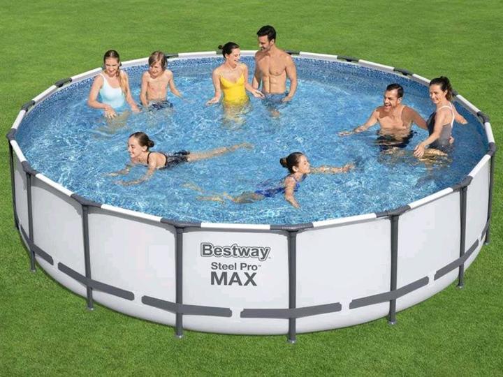 Actual product image Bestway Steel Pro MAX Frame Pool complete set with filter pump Ø 549 x 122 cm (549 x 122 cm)