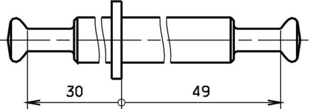 Image du produit Cheville d'assemblage double excentrique avec circlip