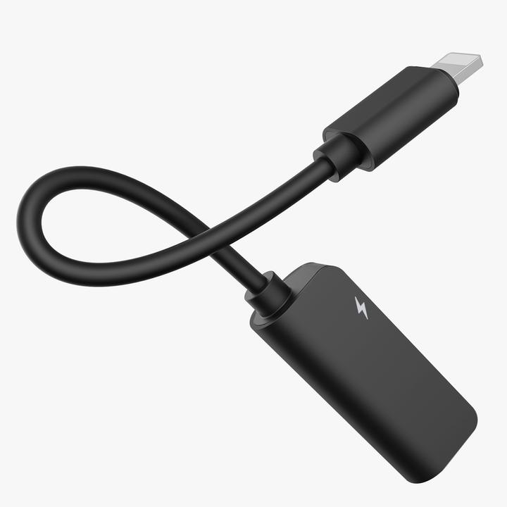 Image du produit Baseus Adaptateur L32 IP mâle vers 3.5mm+IP femelle Noir (Jack 3.5mm, Lightning)