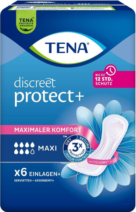 Tena Inkontinenz Einlagen Discreet Maxi 6 Stück (6 x, Normal)