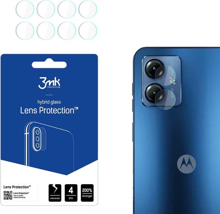Actual product image 3MK Lens Protect Motorola Moto G14 Ochrona na obiektyw aparatu 4szt (1 Piece, Motorola Moto G14)