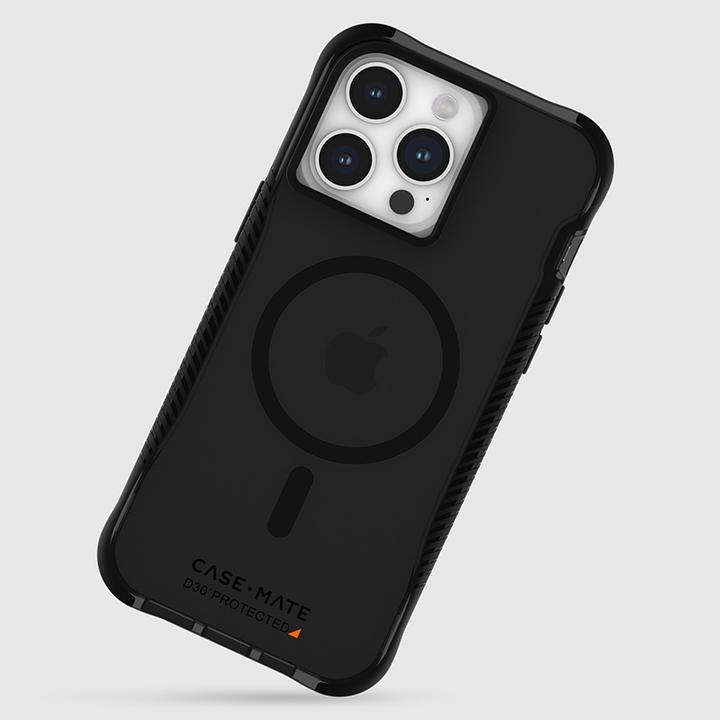 Actual product image Case-Mate Tough Grip Plus D3O MagSafe - iPhone 15 Pro Max Case (Smoke/Black) (Apple iPhone 15 Pro Max)