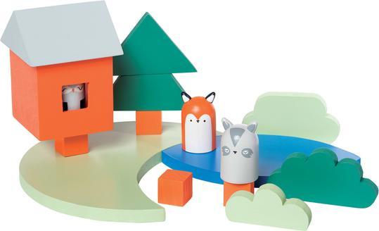 Actual product image Manhattan Toy Camp Acorn Wood Playset