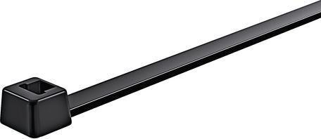 Actual product image HellermannTyton LK2A Bk Cable Tie Heat Rod-270x4.6mm (Plastic cable ties, 270 mm, 100 pcs.)