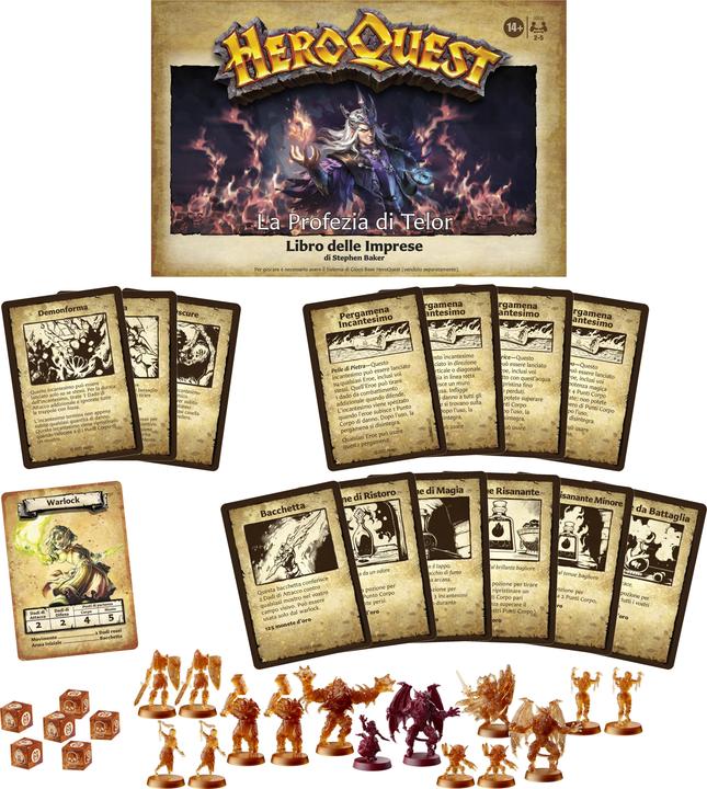 Produktbild Hasbro Gaming HeroQuest Die Prophezeiung von Telor Abenteuerpack, HeroQuest Basisspiel erforderlich (Italienisch)