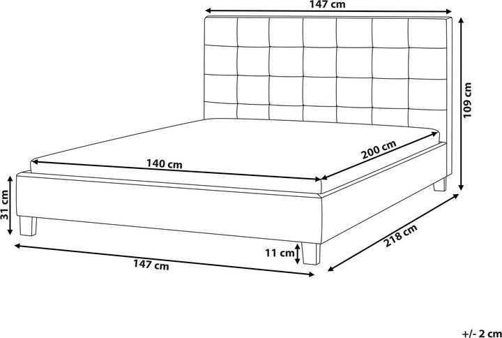 Produktbild Beliani Rochelle (140 x 200 cm)