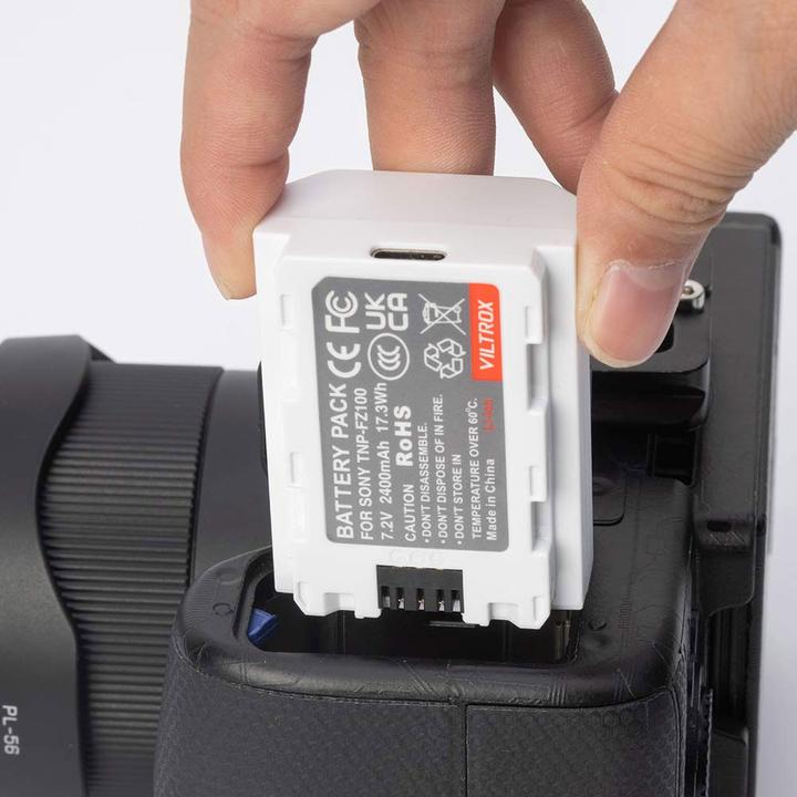 Produktbild Viltrox TNP FZ100 Battery ( NP FZ100 ) TYPE C 2400MAH for Sony Camera (Akku)