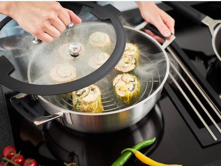 Actual product image Rösle Silence PRO Aroma Steamer Ø28cm (28 cm, Steam cooker, Stainless steel)