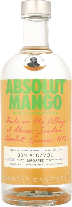 Actual product image Absolut MANGO Flavoured Vodka 38% Vol. 0,7l