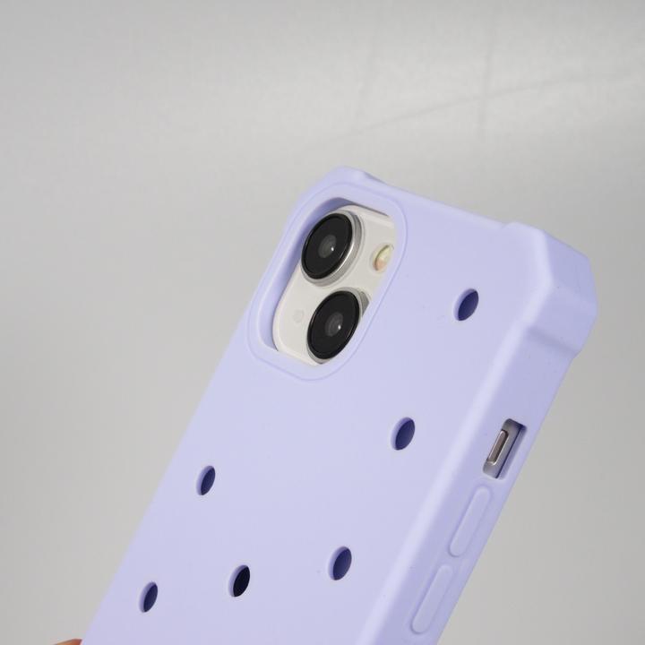 Actual product image PhoneLook Coque Case épais en silicone avec des trous pour les stickers à fixer clair (Apple iPhone 14)