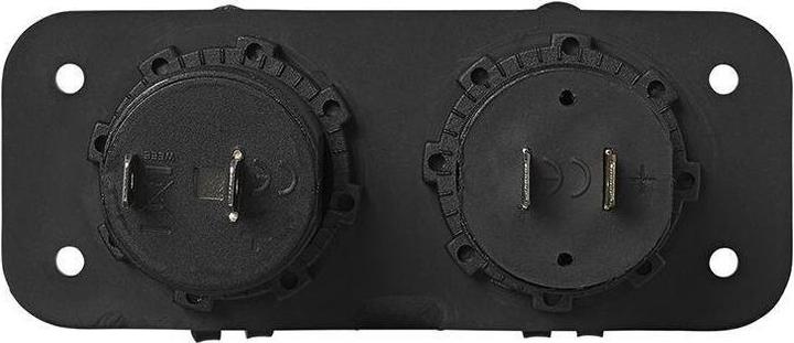 Produktbild ProPlus Einbau Kit: Steckdose DIN + USB Doppel-steckdose 2x2100mA im Blister