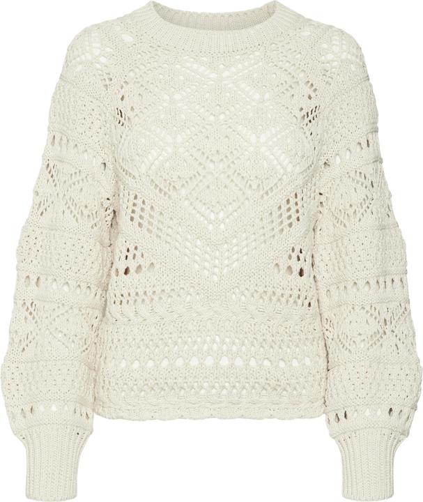 Vero Moda Rundhals Ballonärmel Pullover Strickpullover