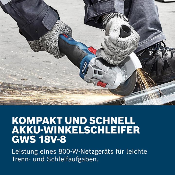 Produktbild Bosch Hausgeräte Bosch Winkelschleifer GWS 18V-8 (solo, C) (125 mm)