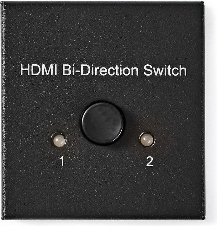 Actual product image Nedis HDMI T Switch 3-Port Port(s) 1x HDMIT Input / 2X HDMIT Input 1x HDMIT Output / 2X HDMIT