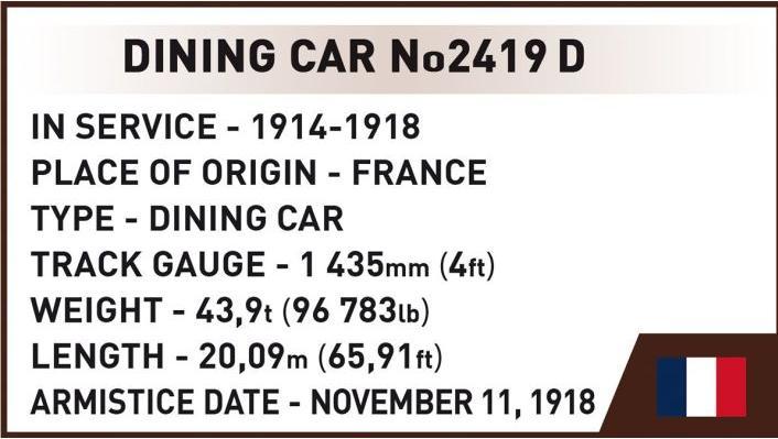 Image du produit Cobi Wagon de Compiègne 1918