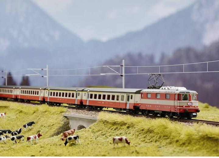 Actual product image MiniTrix 16883 N SBB electric locomotive Re 11141 Swiss Exp. (Track IV)