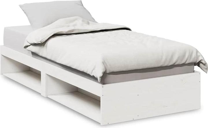 Produktbild VidaXL Tagesbett ohne Matratze Weiss 100x200 cm Massivholz Kiefer Sofabett (100 x 200 cm)