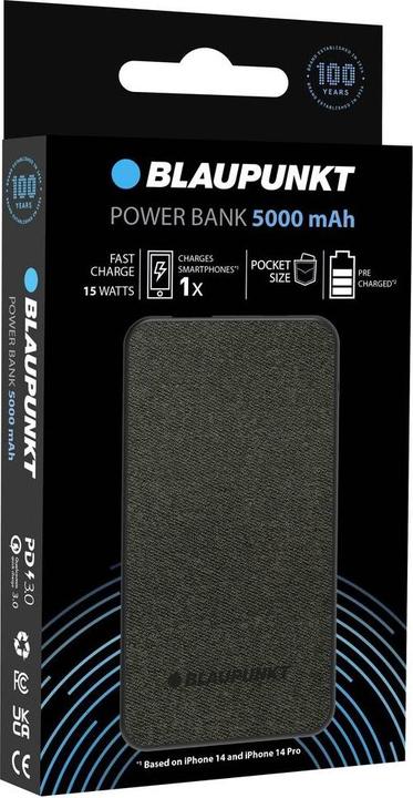 Produktbild Blaupunkt Powerbank 5000 mAh (5000 mAh, 12 W, 12 Wh)
