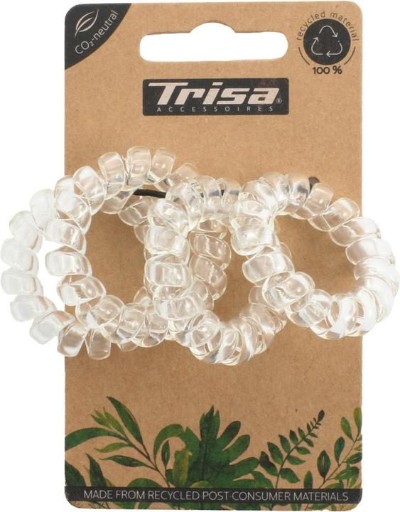 Image du produit Trisa Hair - ECO Attaches de cheveux à spirale Transparent (Élastiques à cheveux)