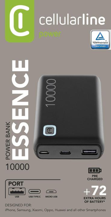 Produktbild Cellularline Essence (10000 mAh, 12 W, 12 Wh)