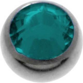 Actual product image Bijouteria 1.2mm Titanium piercing part (Swarovski Crystal, Titanium)