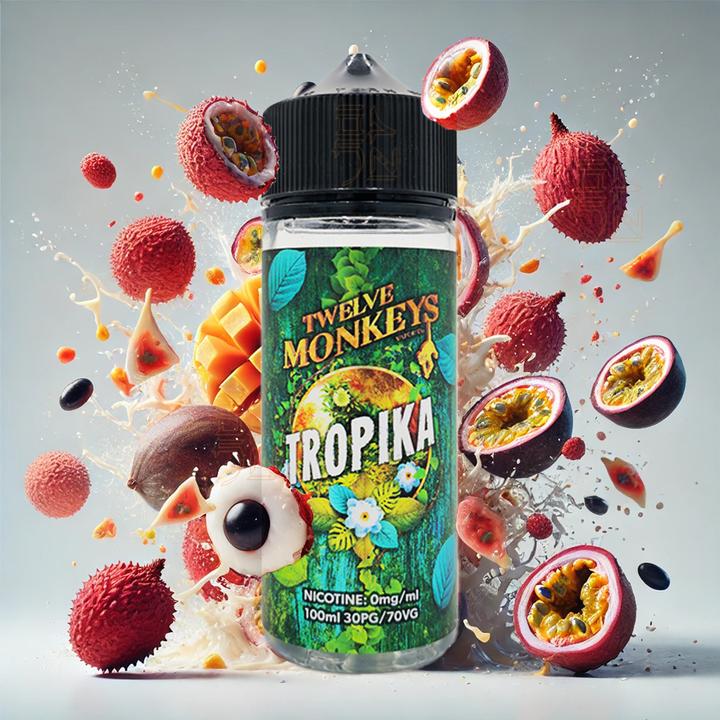 Actual product image Twelve Monkeys Tropika XL, 100ml (Shortfill) (Passion fruit)