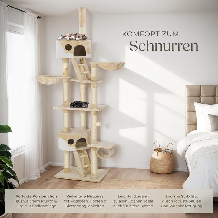 Actual product image tectake Hansi (260 cm, Beige, White)