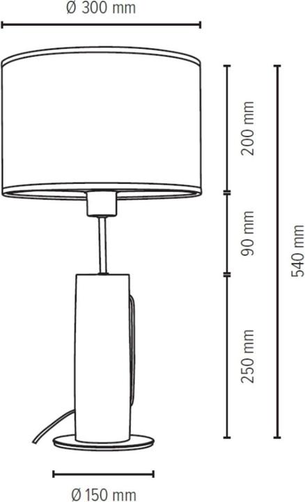 Produktbild Disco Möbel Tischlampe Pino (E27)