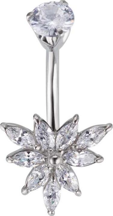 Actual product image Bijouteria Bellypiercing (Zirconia, Surgical steel 316L)