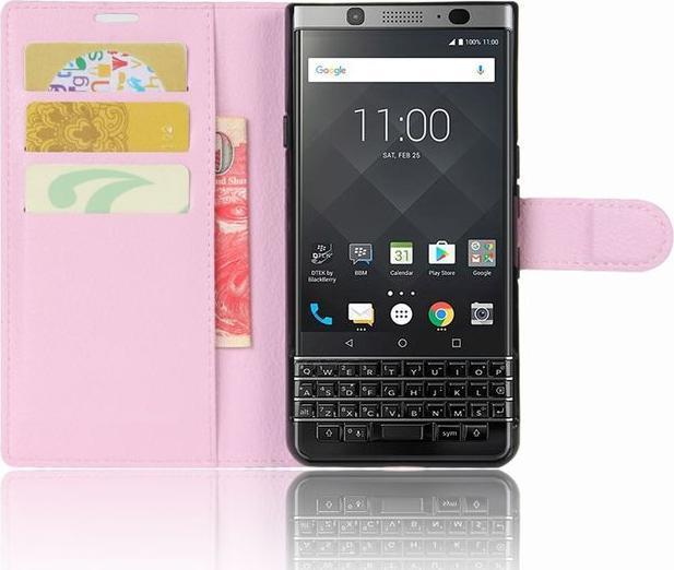 Produktbild Litchi Leder Bookcover (Blackberry KEYone)