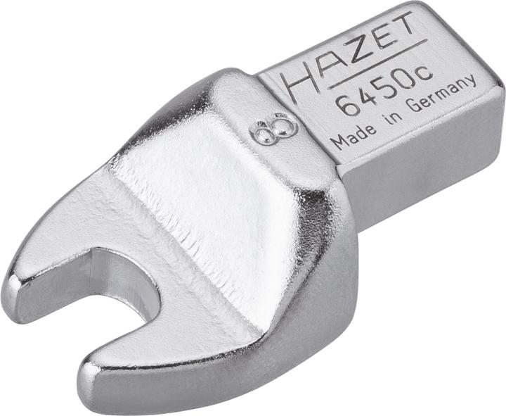 Actual product image HAZET Insert open-end wrench 6450C-8 ∙ Insert square 9 x 12 mm ∙ Outside hexagon profile ∙ 8 mm