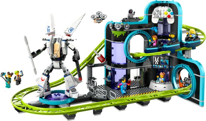 Produktbild LEGO Achterbahn mit Roboter-Mech (60421, LEGO City)