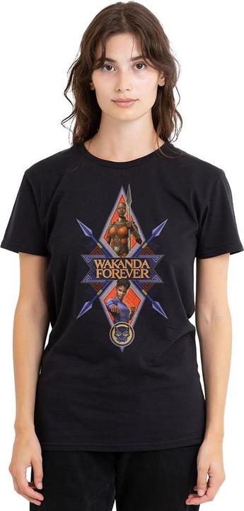 Actual product image Black Panther: Wakanda Forever Unisex Adult Shuri Okoye Diamond T-Shirt (L)