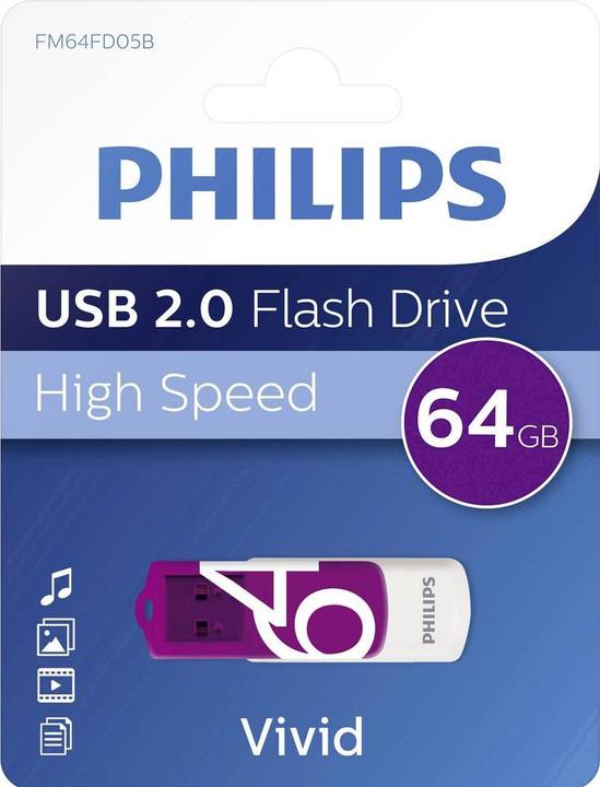Produktbild Philips Vivid Edition (64 GB, USB-A, USB 2.0)