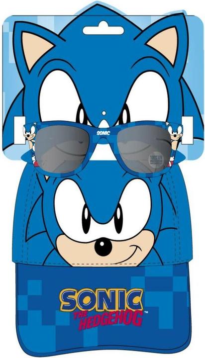 Actual product image GED Sonic The Hedgehog set Cap + Sunglasses