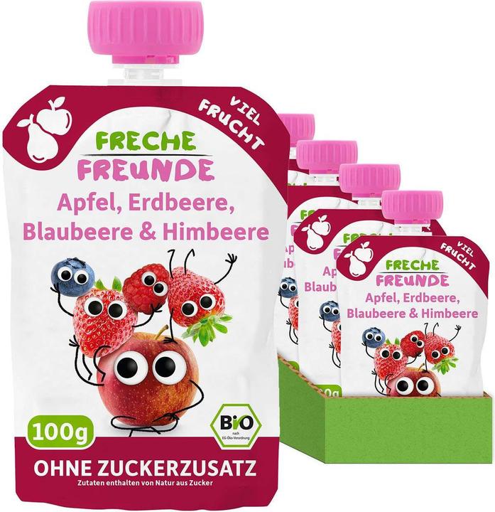 Actual product image Freche Freunde FF Apfe Erdbe Blaub Himb BIO STB (600 g)