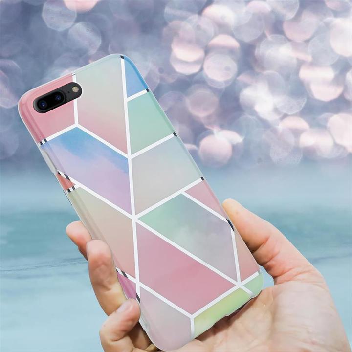 Produktbild Cadorabo IMD TPU Bunter Marmor Cover (Apple iPhone 7 Plus, Apple iPhone 7s Plus)