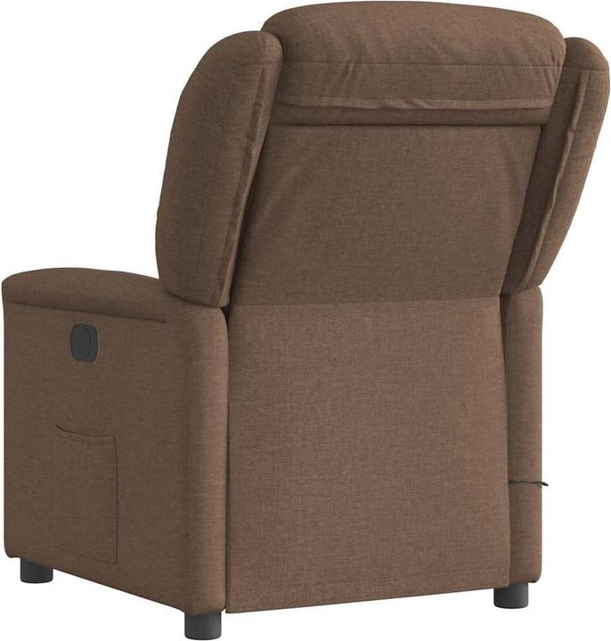 Productafbeelding VidaXL Massagefauteuil Bruine stof Massage TV-fauteuil Fauteuil met massagefunctie