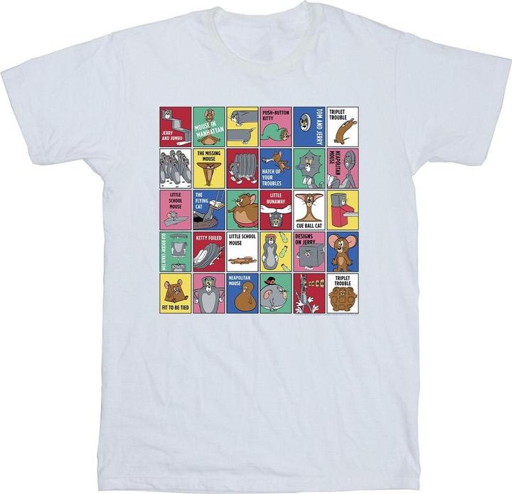 Immagine prodotto Tom & Jerry Grid Squares Maglietta Uomo (3XL)