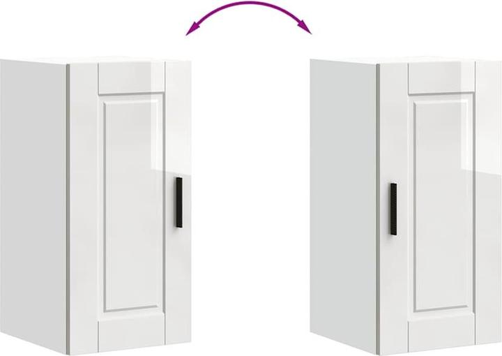 Immagine prodotto VidaXL Parete attrezzata per cucina Porto in legno bianco lucido (30 x 31 x 60 cm)