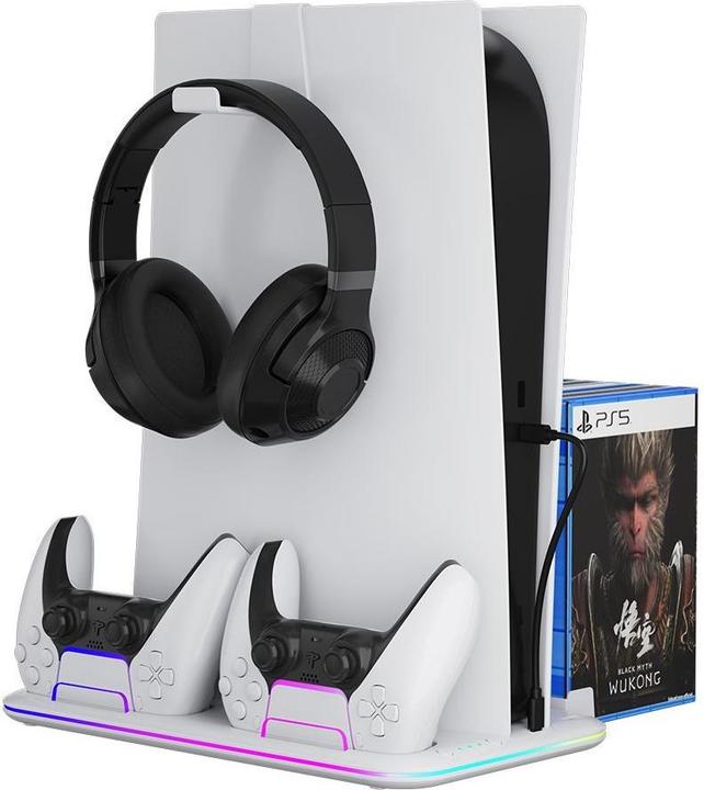 Image du produit Canyon CS-51 - Support multifonctionnel pour PS5 Slim - avec refroidissement - charge 2 x gamepad - noir (Playstation Classic)