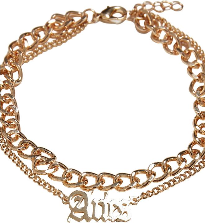 Actual product image Urban Classics Zodiac Golden Anklet - 17154 (20% stainless steel, 80% Iron)