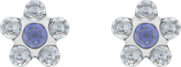 Actual product image Studex Sensitive stud earrings Daisy crystal sapphire (Stainless steel)