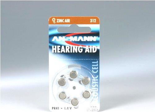 Produktbild Ansmann PR41/312 (6 Stk., A312, 280 mAh)