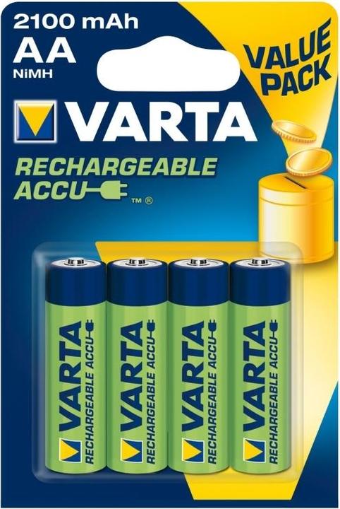Immagine prodotto Varta Batteria Stilo AA Ricaricabile 2100mah Conf.Blister 4pz (4 pz., AA, 2100 mAh)