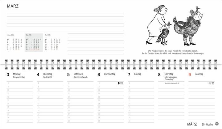 Produktbild Loriot Büroplaner 2025 (32.5 x 9.3 cm, Deutsch)