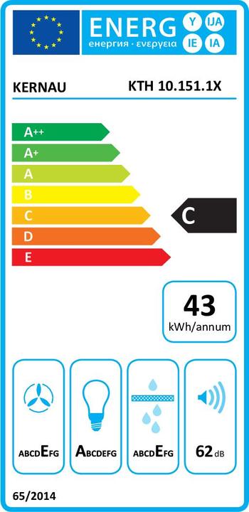 Energy Label Kernau KTH 10.151.1 X