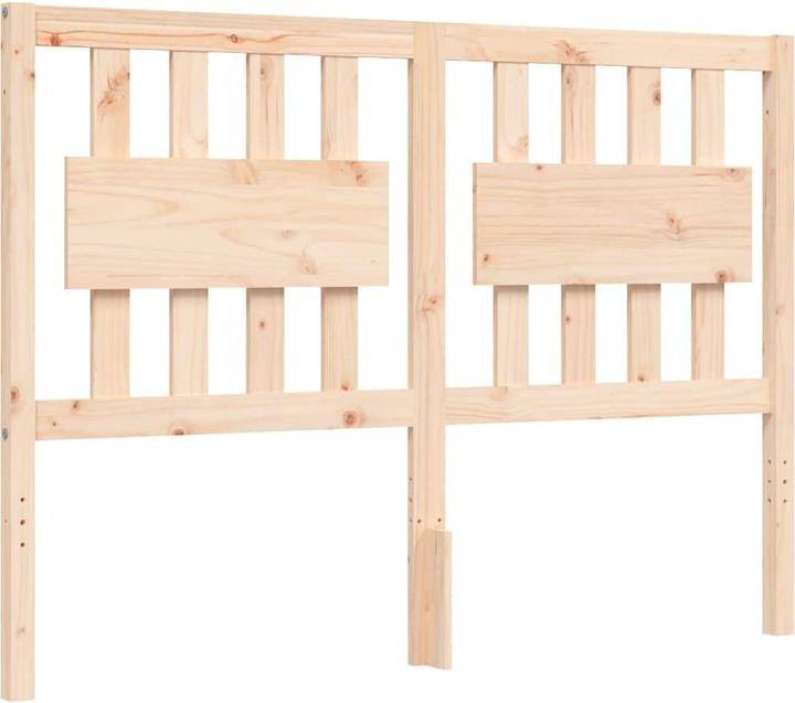 Produktbild VidaXL Massivholzbett mit Kopfteil 4FT6 Double (135 x 190 cm)