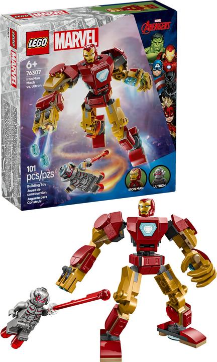 Actual product image LEGO Iron Man Mech vs. Ultron (76307, LEGO Marvel)
