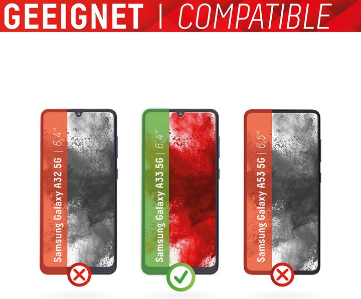 Immagine prodotto Displex Real Glass, 2D Panzerglas (1 Pezzo/i, Samsung Galaxy A33 5G)